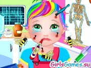 Игра Малышку Джульетту покусали пчелы